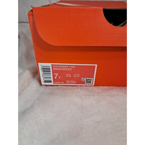 Nike Flex Runner 4 Big Kids' Running Shoes (Midnight N) Size 7 - Picture 2 of 7